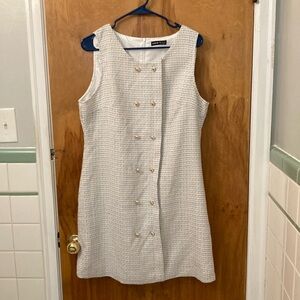 SHEIN Tweed Jumper Dress